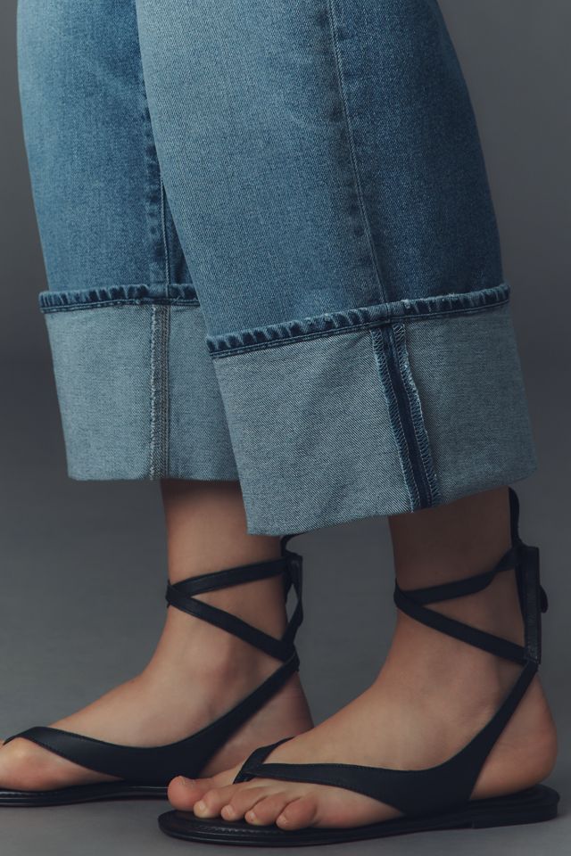 PAIGE Petite Sasha High-Rise Cuffed Wide-Leg Ankle Jeans #3