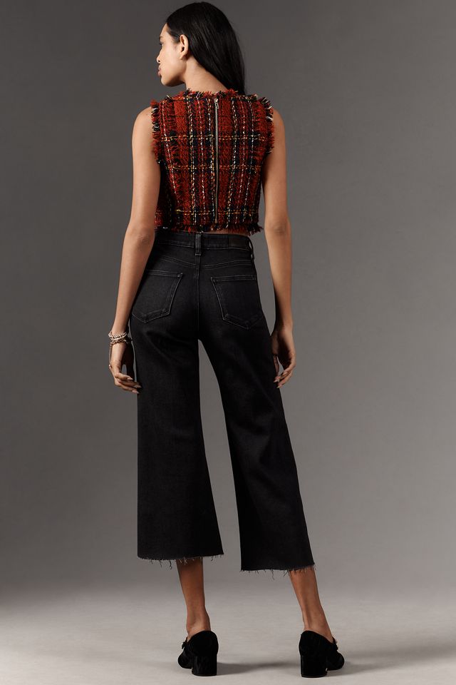 PAIGE Anessa Petite High-Rise Wide-Leg Jeans #3