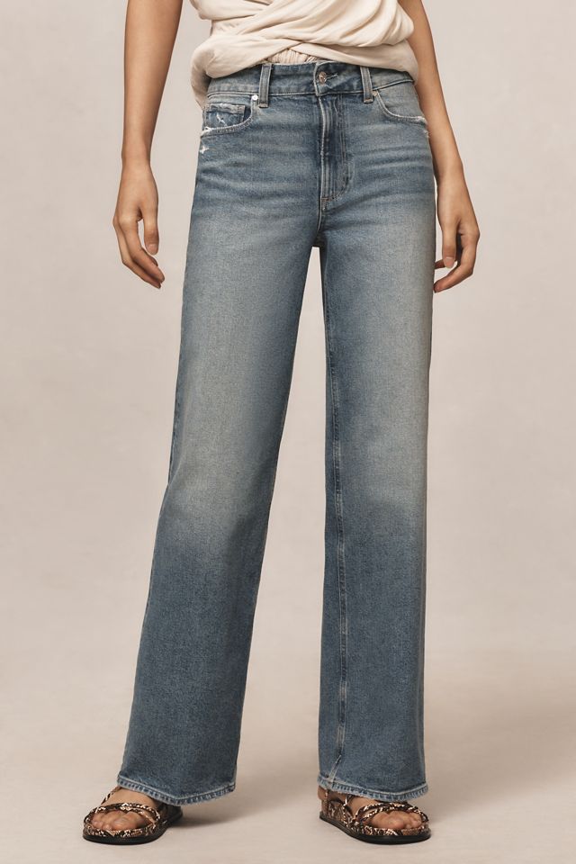 PAIGE Sasha High-Rise Wide-Leg Jeans #1
