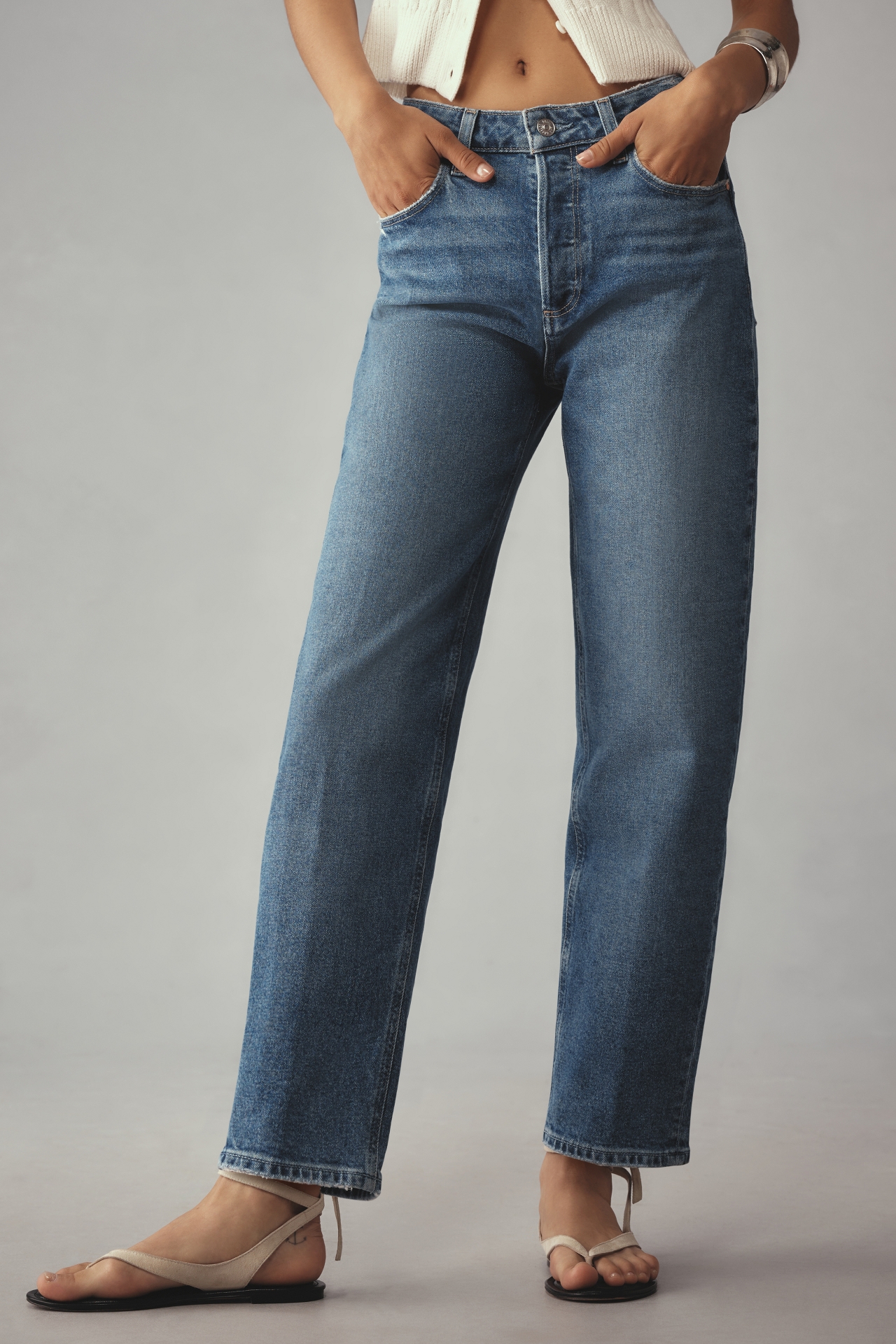 PAIGE Alexis High-Rise Tapered Jeans