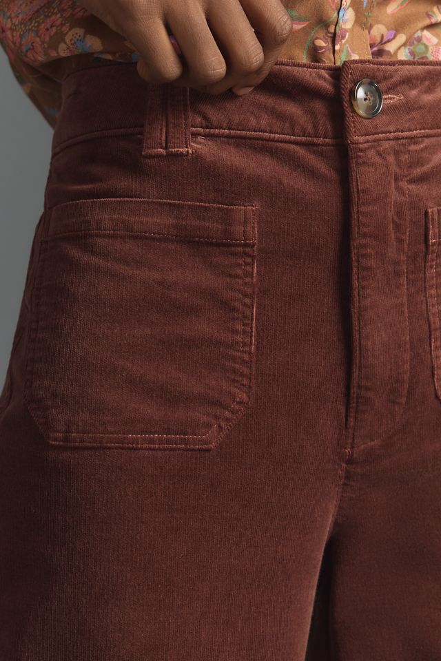 PAIGE Sasha Corduroy High-Rise Wide-Leg Jeans #3