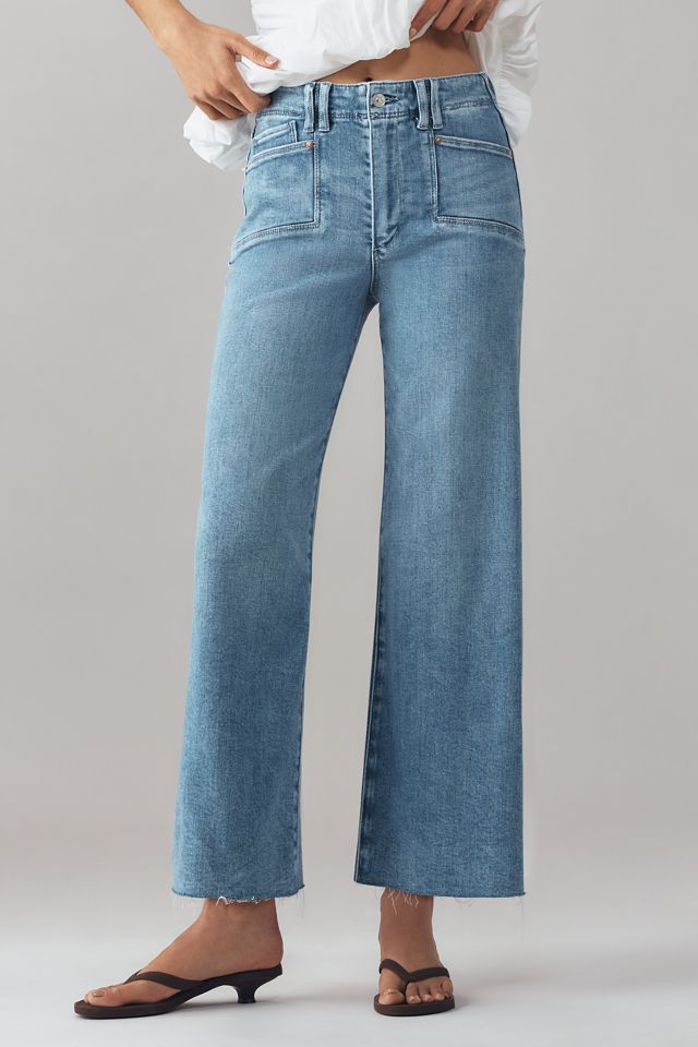 PAIGE Anessa High-Rise Crop Wide-Leg Jeans #1