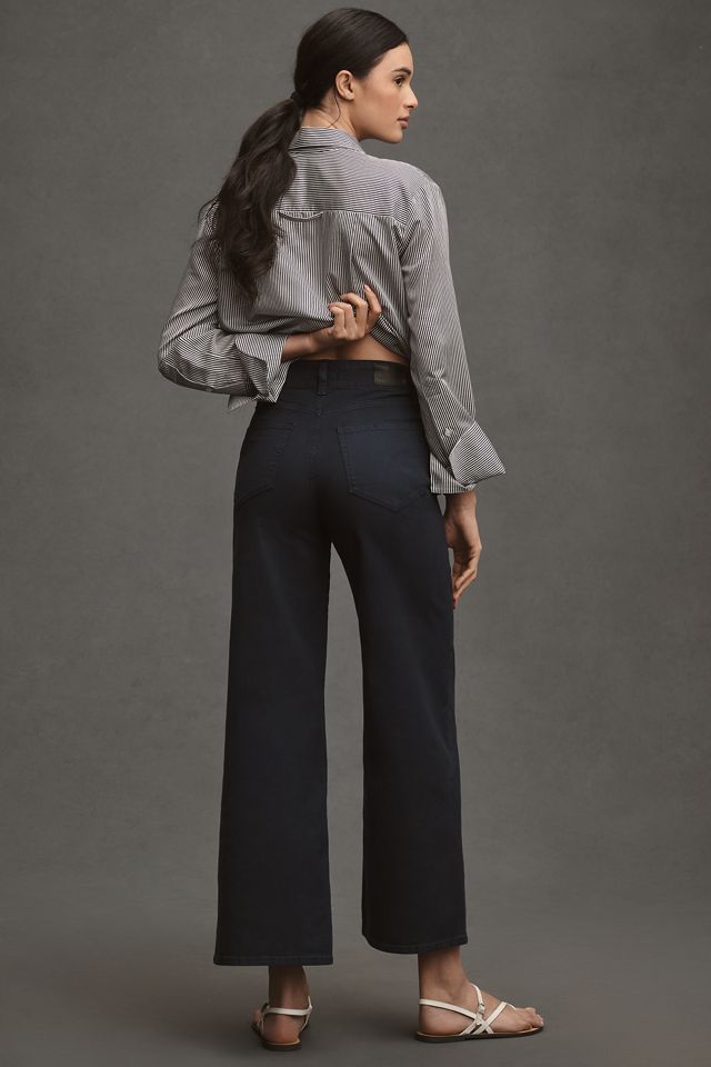 PAIGE Ari Tie-Waist High-Rise Wide-Leg Jeans #2