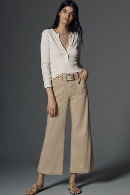 PAIGE ANESSA HIGH-RISE WIDE-LEG UTILITY JEANS 