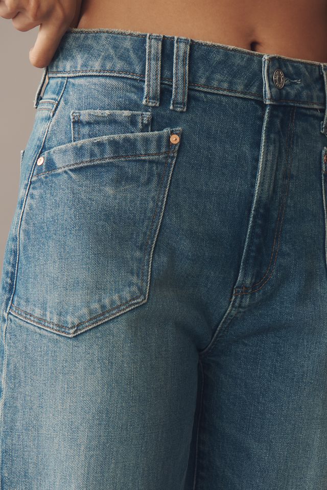 PAIGE Alexis Western Pocket High-Rise Tapered Jeans #2