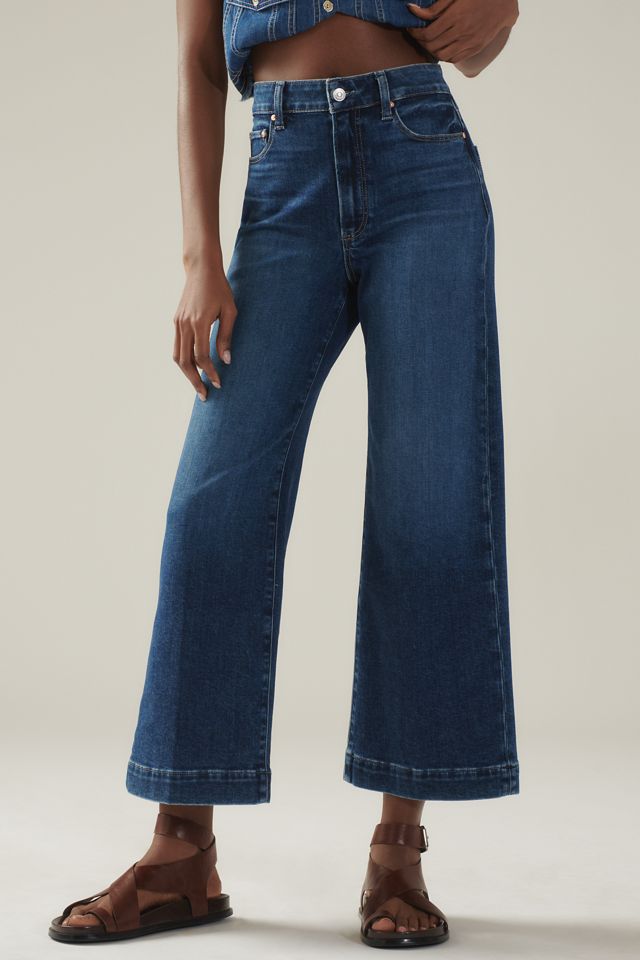 PAIGE The Anessa High-Rise Crop Wide-Leg Jeans #1