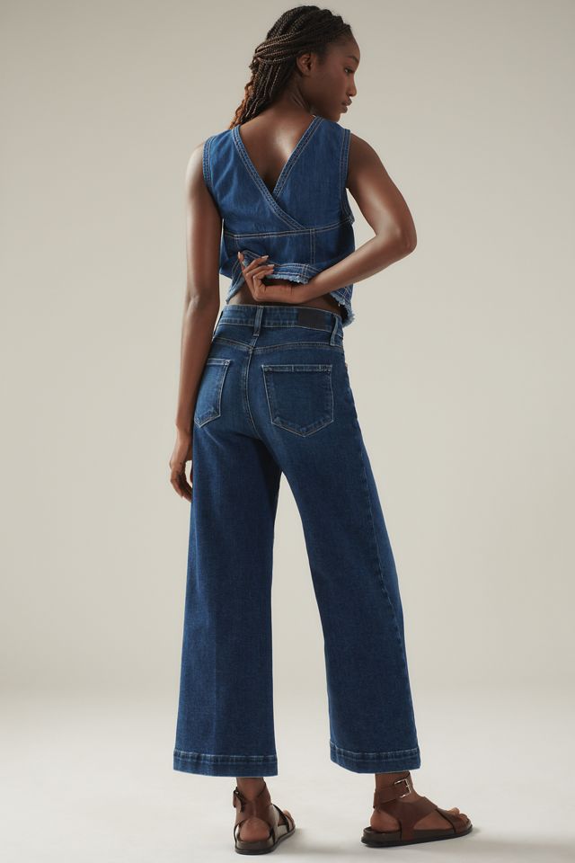 PAIGE The Anessa High-Rise Crop Wide-Leg Jeans #2