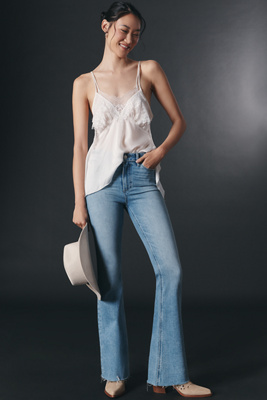 Paige Laurel Canyon High-rise Bootcut Jeans In Blue