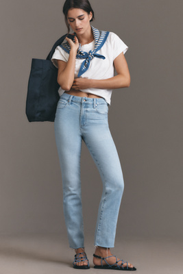 PAIGE CINDY HIGH-RISE STRAIGHT-LEG JEANS 