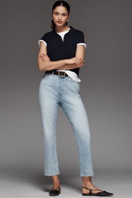 Carter High Rise Straight Leg Jeans