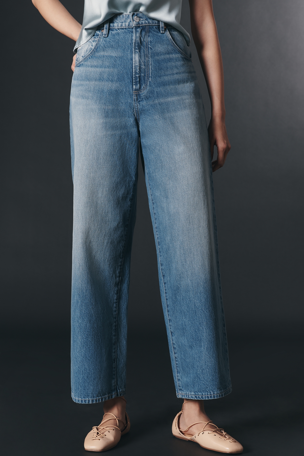 PAIGE Cameron Ankle High-Rise Straight-Leg Jeans