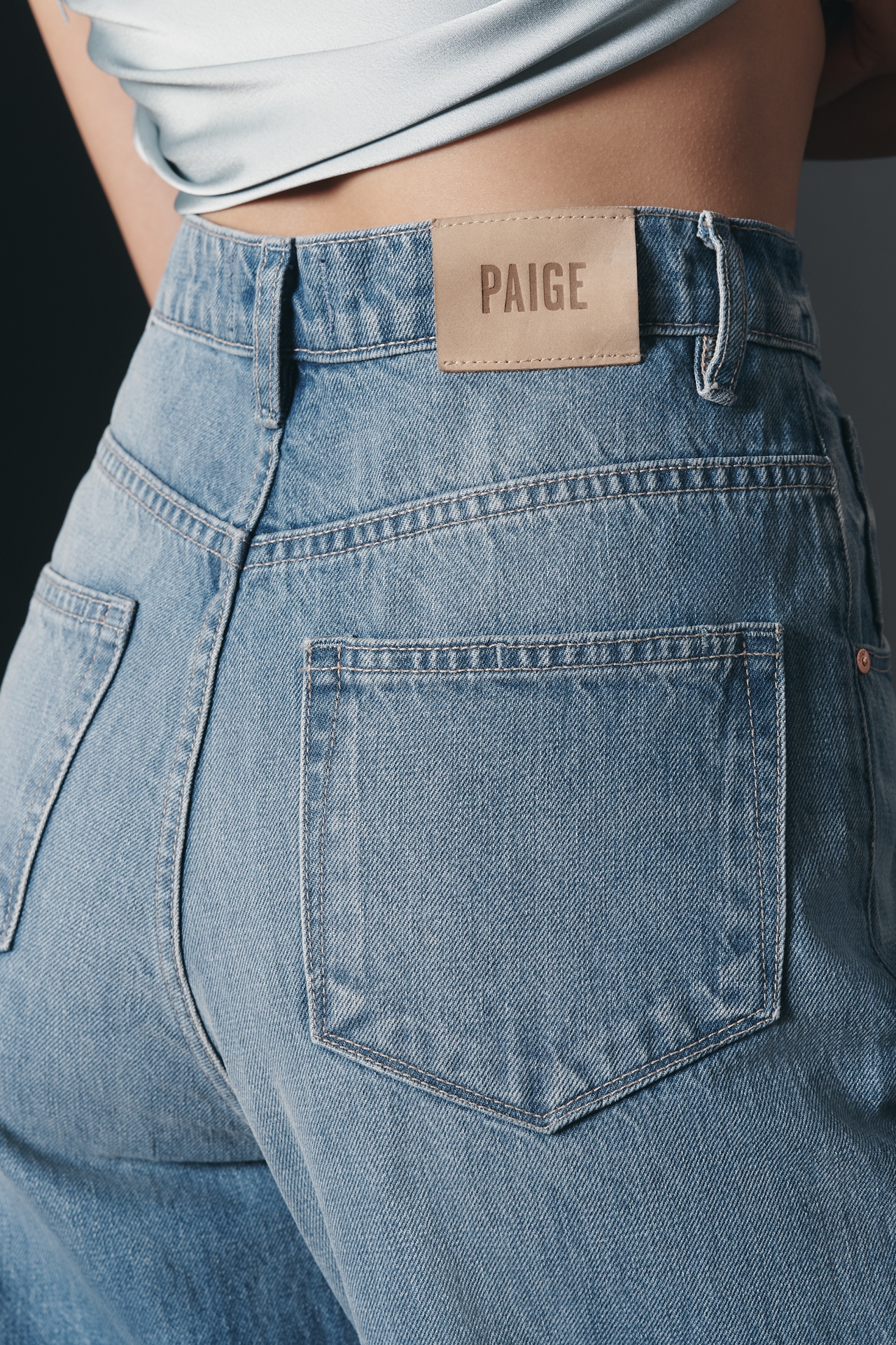 PAIGE Cameron Ankle High-Rise Straight-Leg Jeans