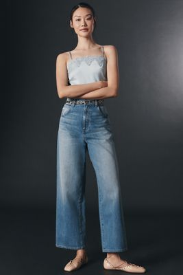 PAIGE Cameron Ankle High-Rise Straight-Leg Jeans