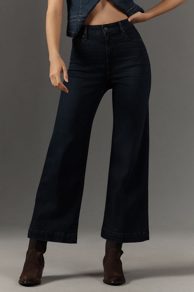 PAIGE Anessa High-Rise Crop Wide-Leg Jeans #1