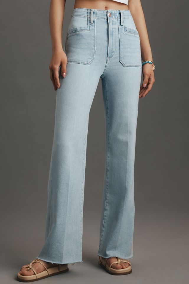 Paige Anessa High-Rise Wide Leg Jeans #1