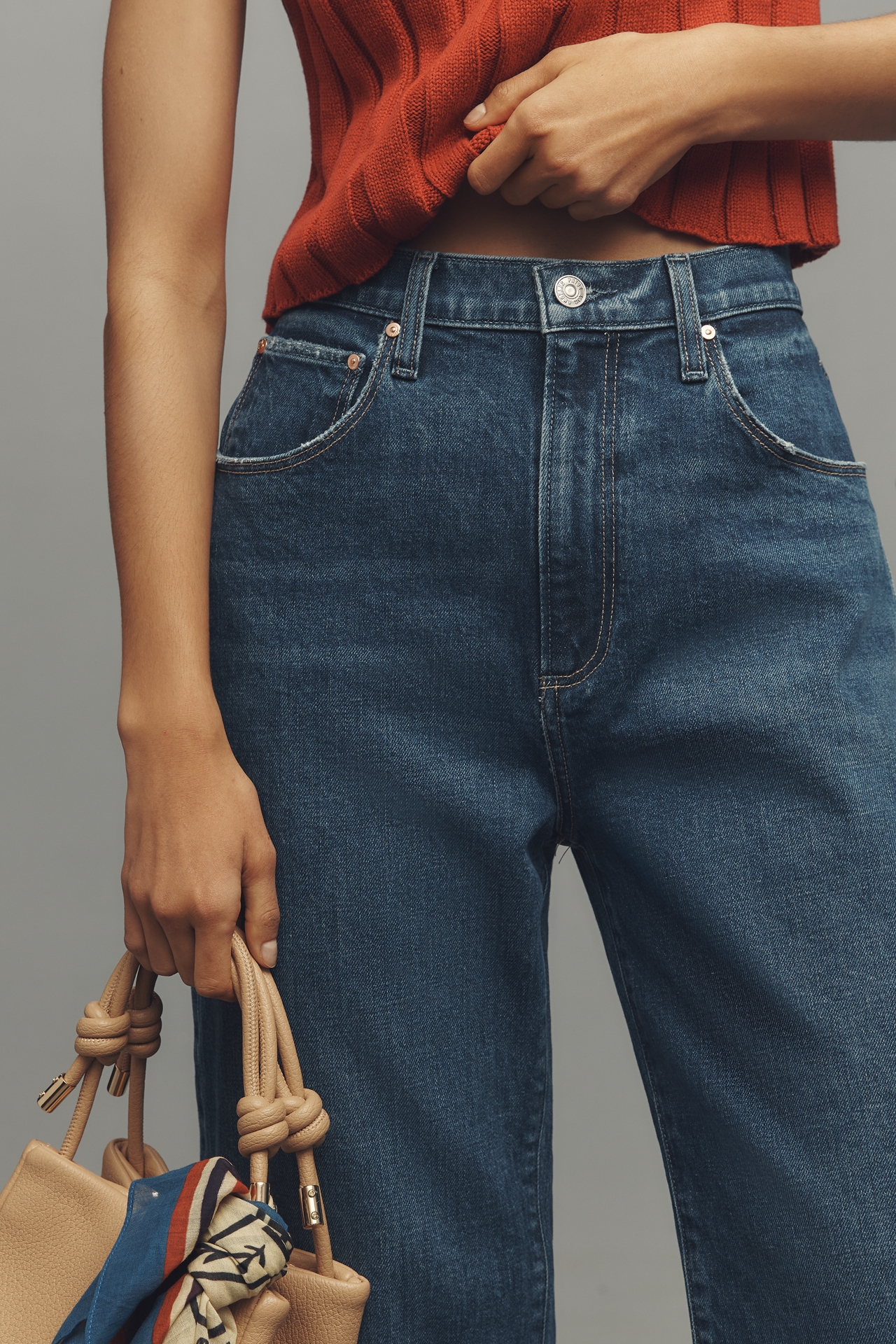 PAIGE Arellia High-Rise Tapered Jeans