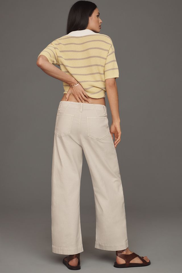 PAIGE Arellia Tie-Waist High-Rise Tapered Jeans #2