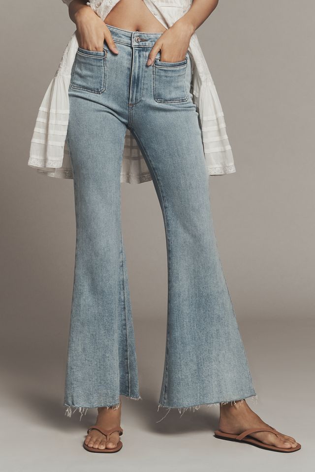 PAIGE Marlow Skimmer High-Rise Flare Jeans #1