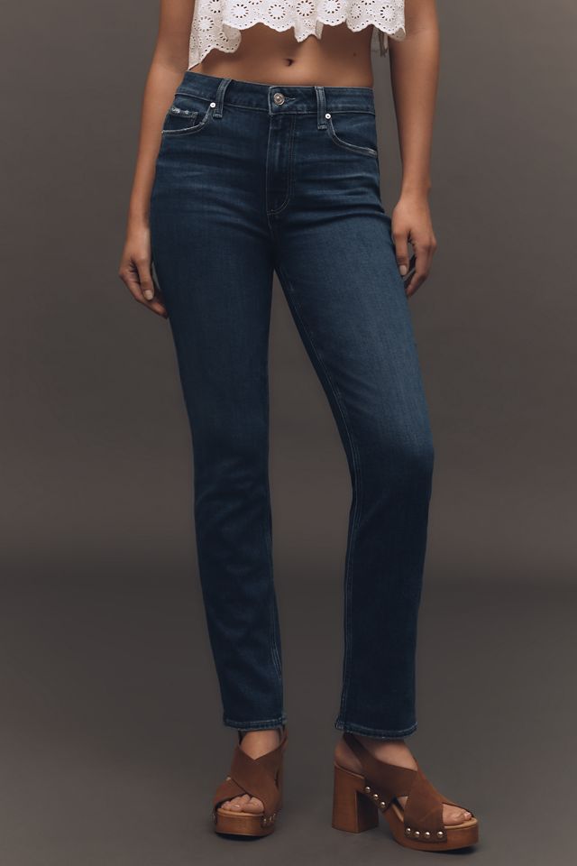 PAIGE Cindy High-Rise Straight-Leg Jeans #1