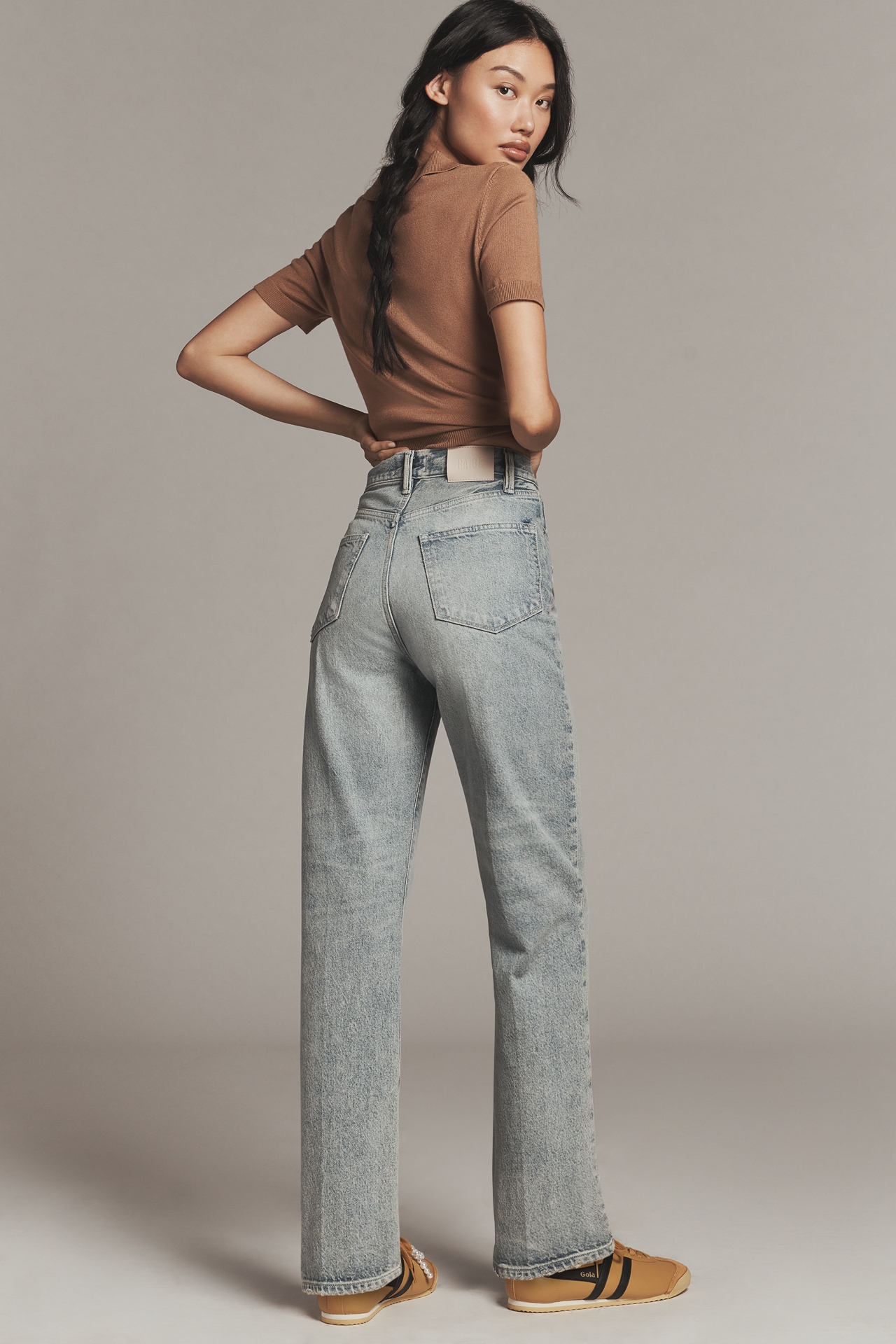 PAIGE The Sawyer High-Rise Straight-Leg Jeans