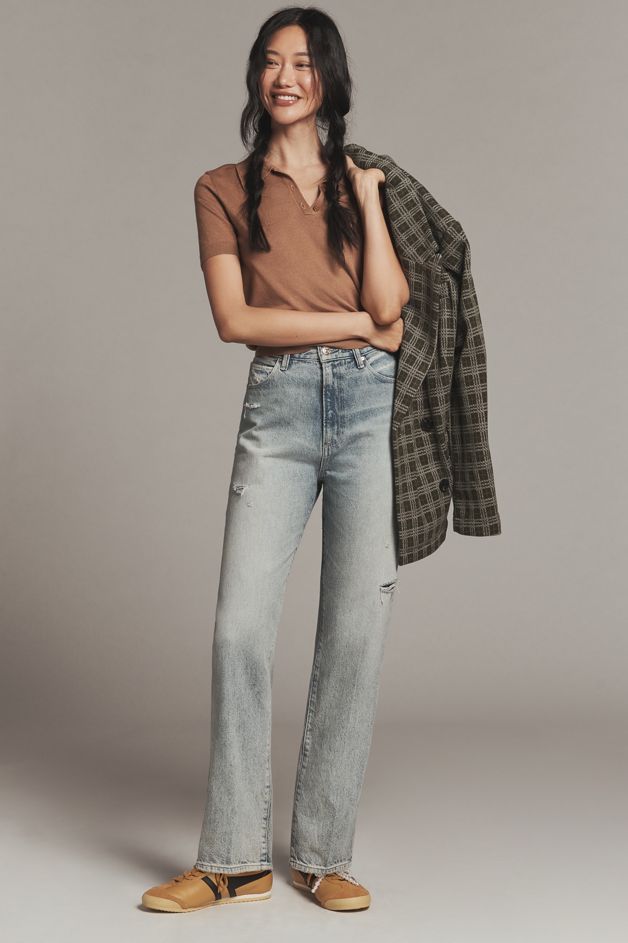 PAIGE The Sawyer High-Rise Straight-Leg Jeans