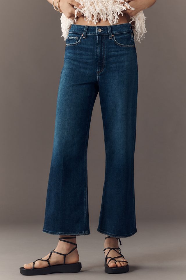 PAIGE Anessa High-Rise Crop Wide-Leg Jeans #1