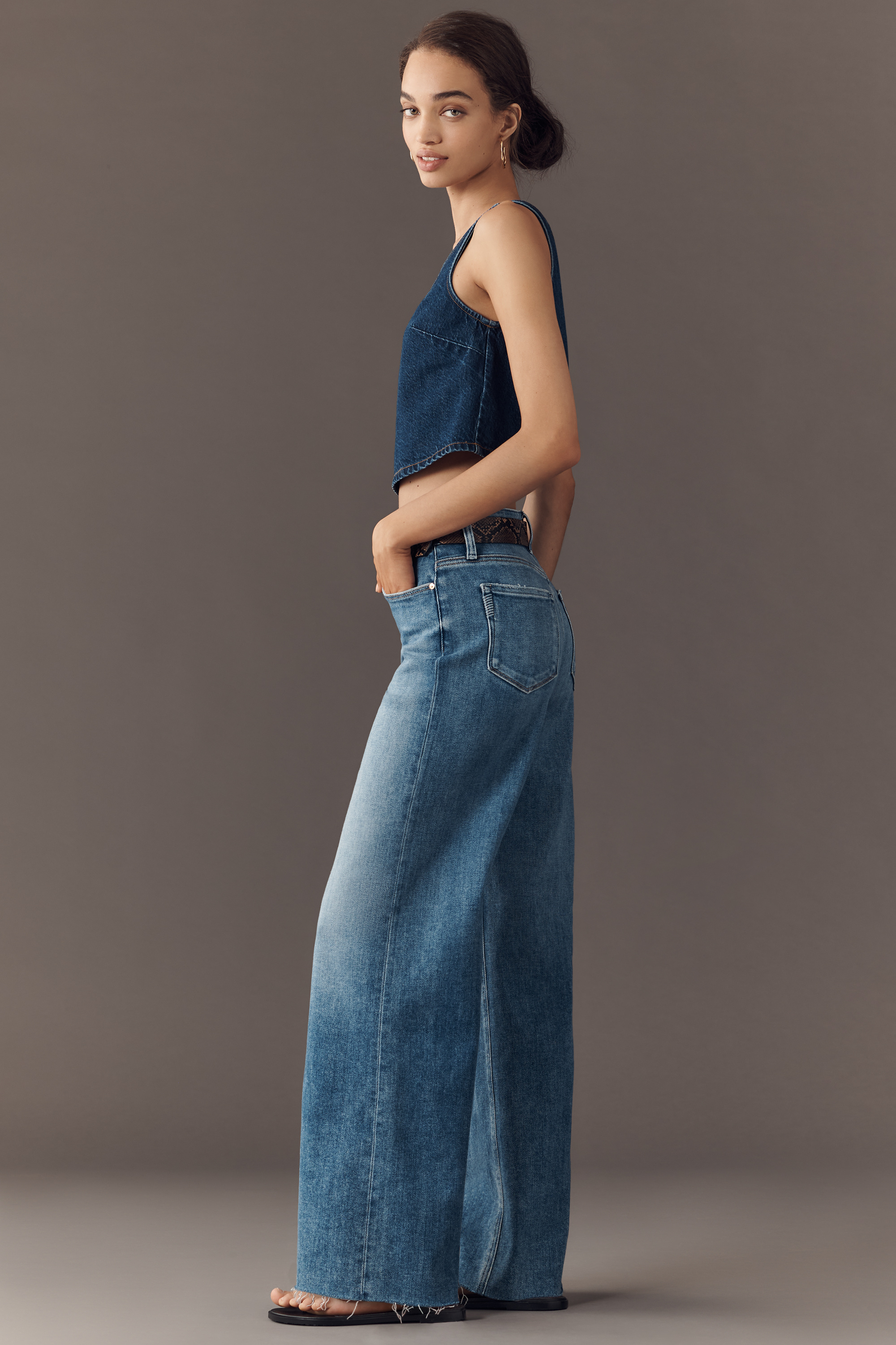Anessa High-Rise Wide-Leg Jeans — Image 3