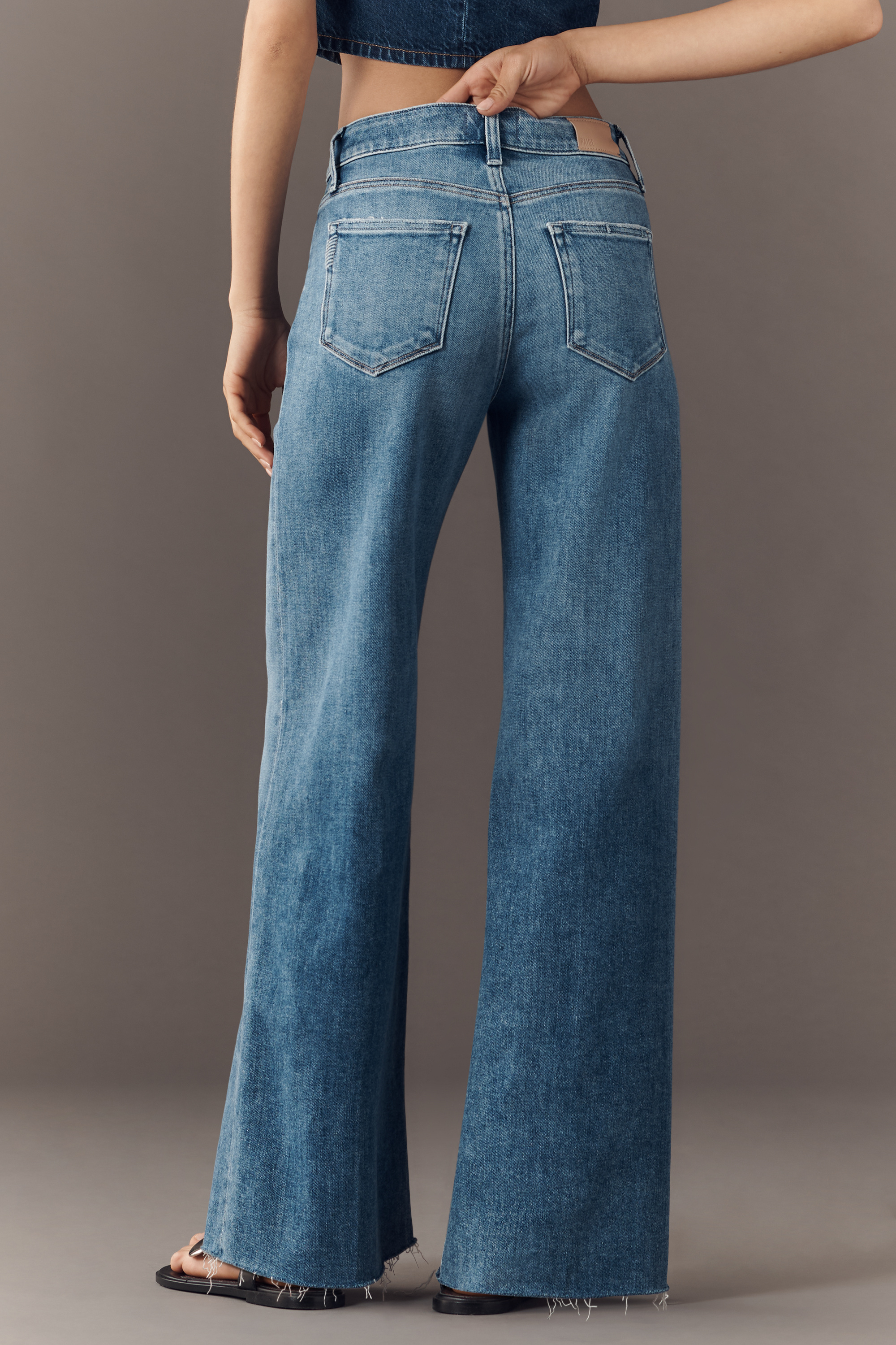 Anessa High-Rise Wide-Leg Jeans — Image 4