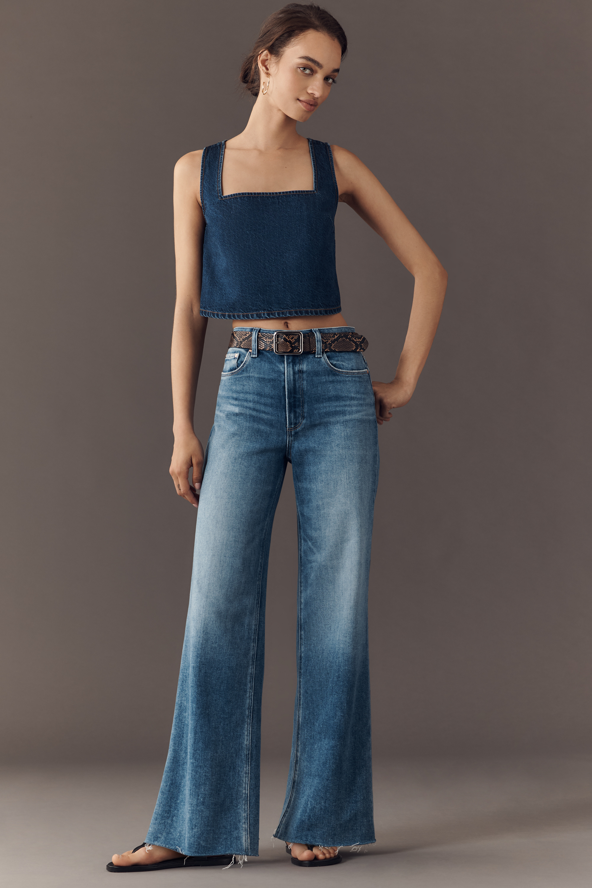 Anessa High-Rise Wide-Leg Jeans - Image 1