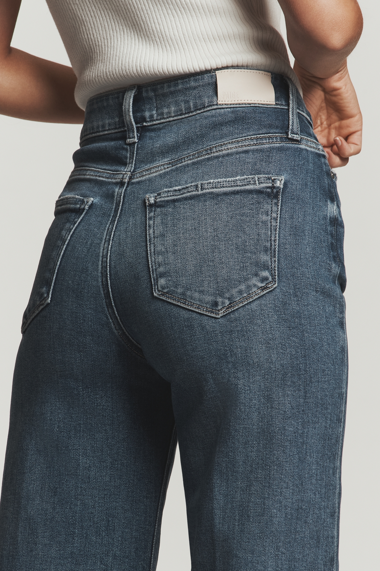 PAIGE Anessa High-Rise Crop Wide Leg Jeans