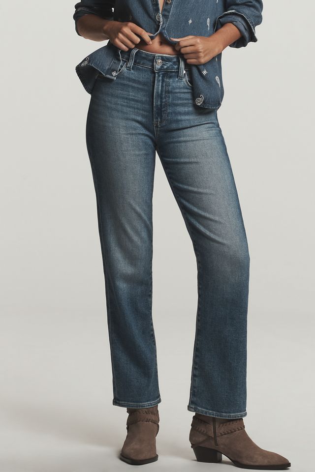 PAIGE Mason Mid-Rise Relaxed Straight-Leg Jeans #1