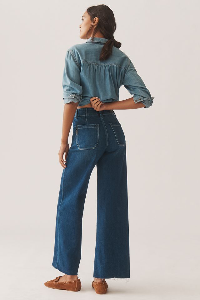 PAIGE Anessa Utility High-Rise Wide-Leg Jeans #2