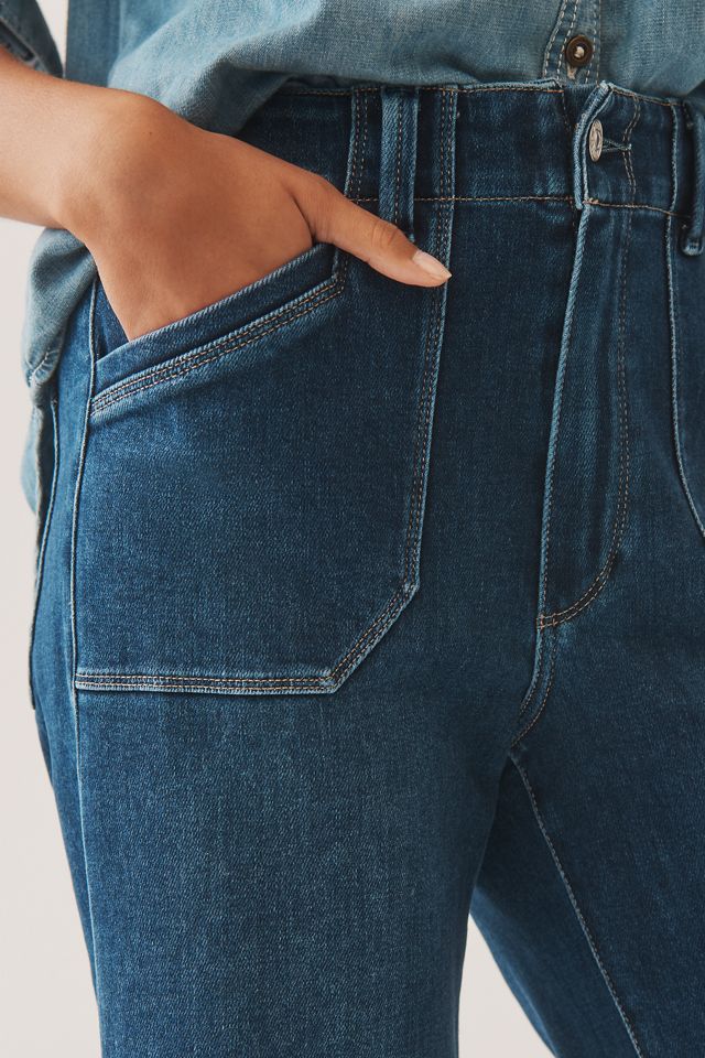 PAIGE Anessa Utility High-Rise Wide-Leg Jeans #3