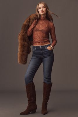 PAIGE Cindy High-Rise Straight-Leg Jeans