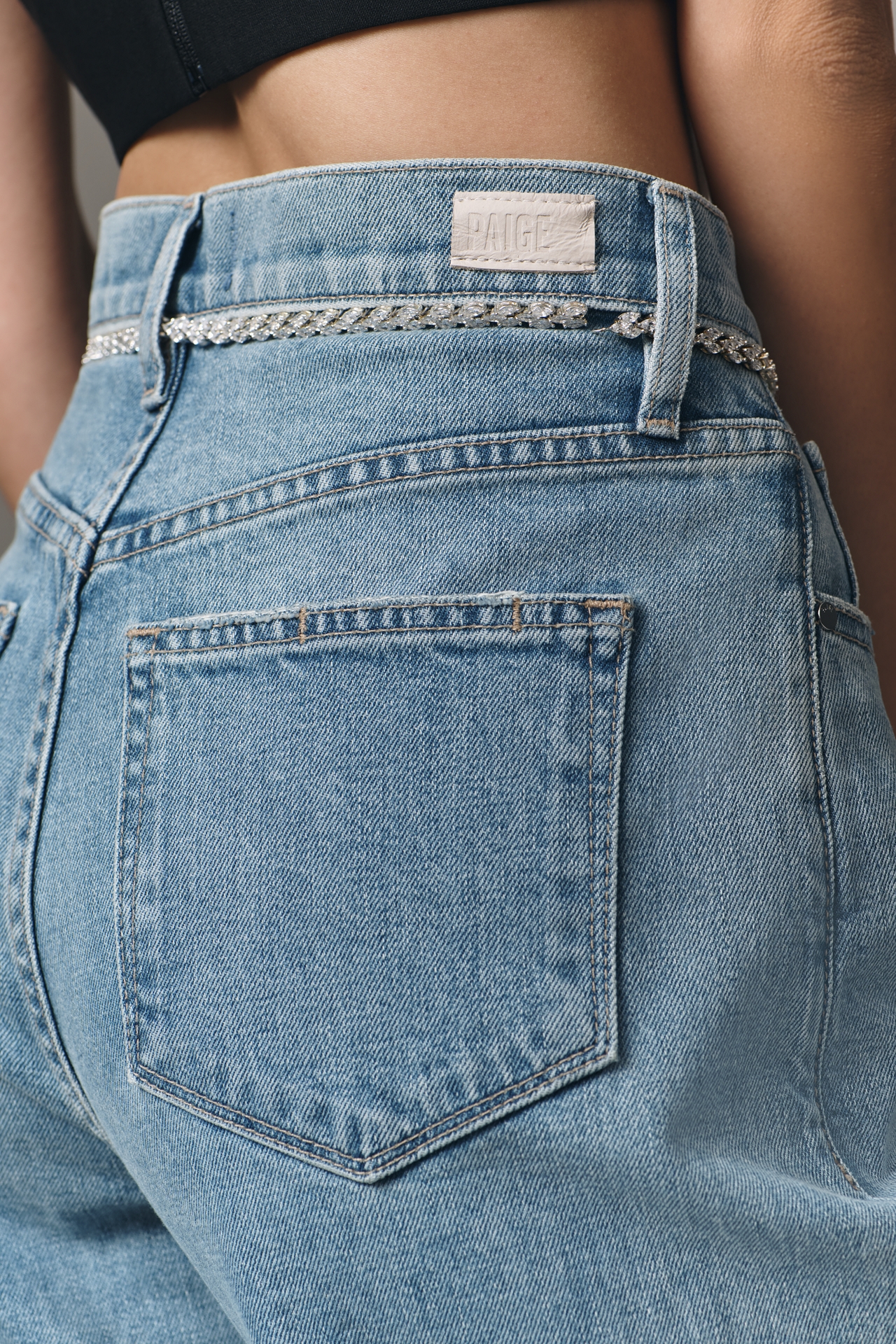 PAIGE Arellia Ankle High-Rise Taper Jeans