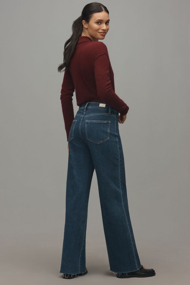 PAIGE Anessa Welt-Pocket High-Rise Wide-Leg Jeans #2