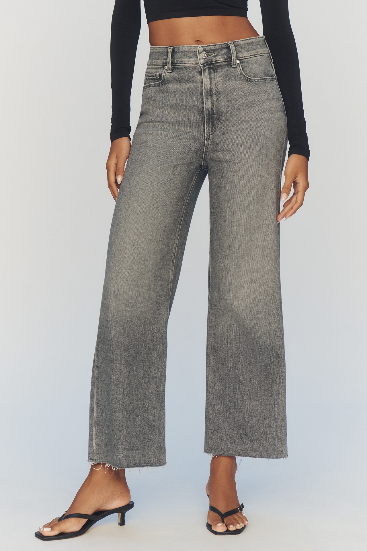 PAIGE The Anessa High-Rise Crop Wide-Leg Jeans