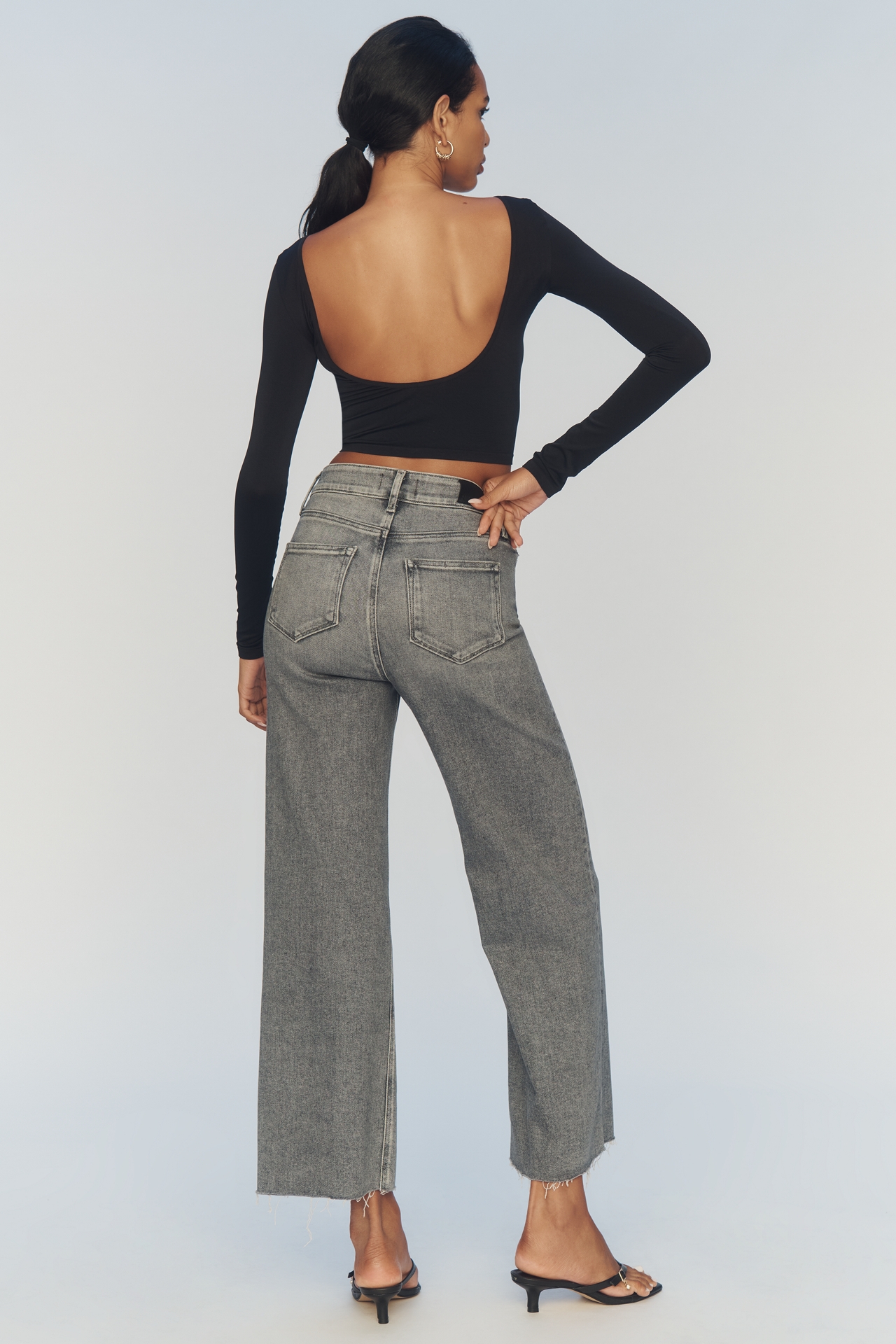PAIGE The Anessa High-Rise Crop Wide-Leg Jeans