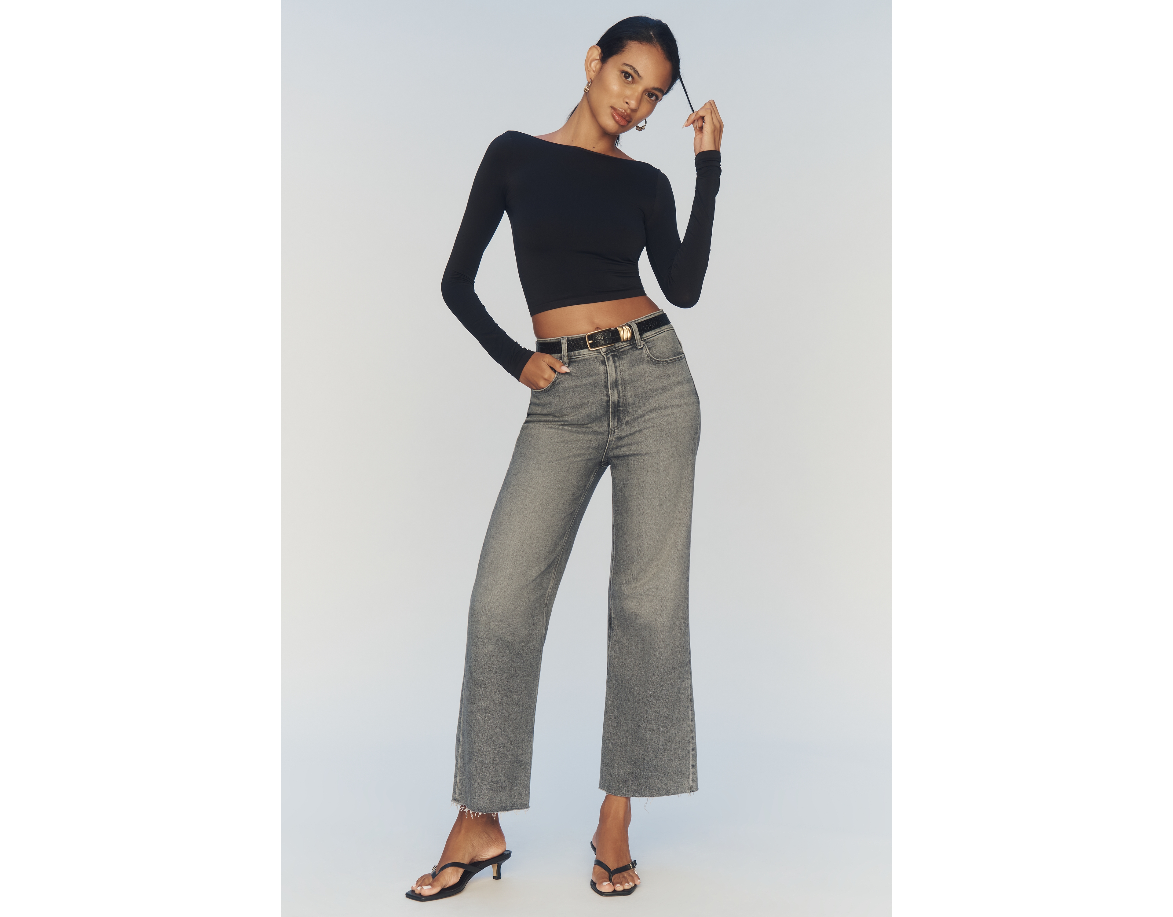 PAIGE The Anessa High-Rise Crop Wide-Leg Jeans