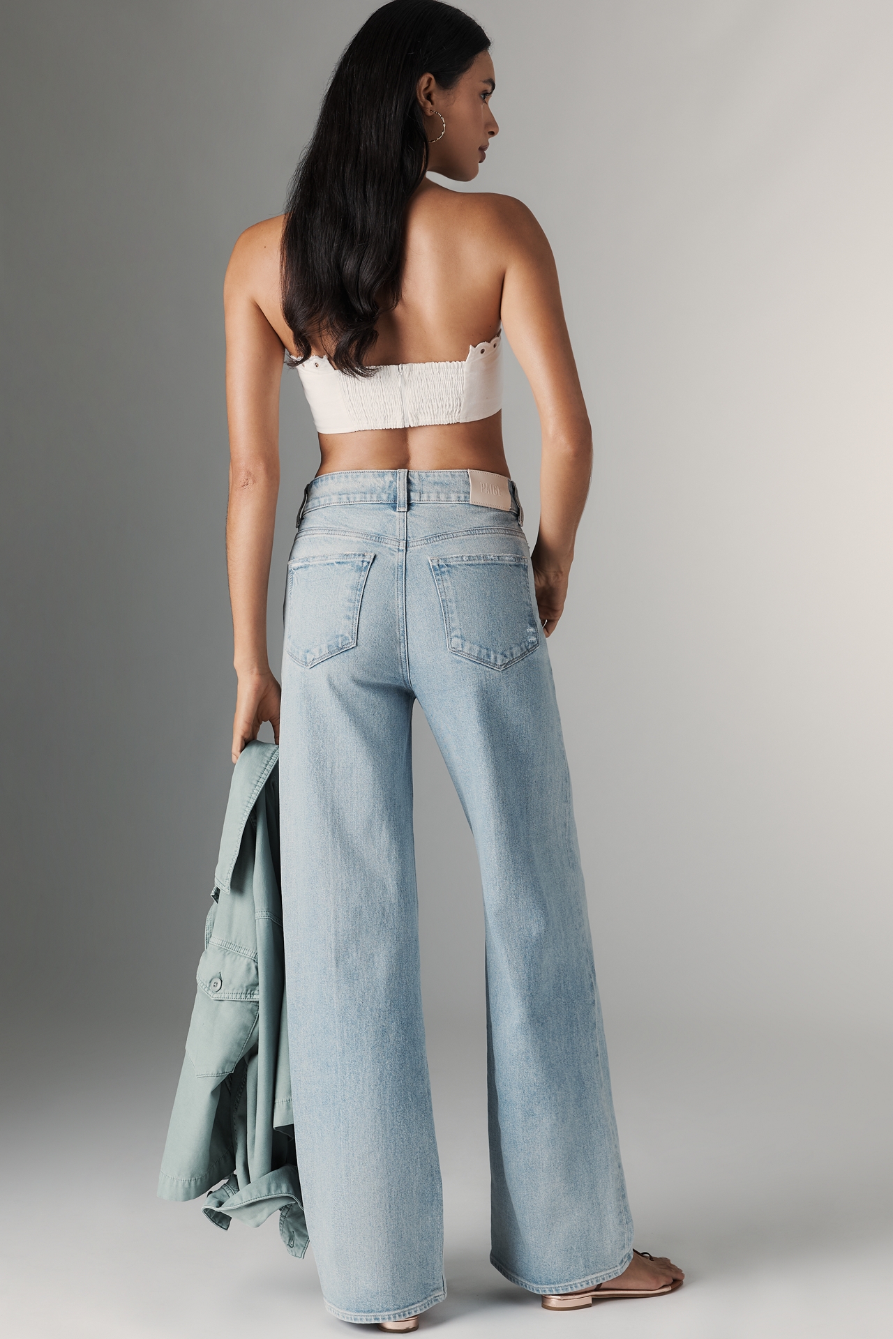 PAIGE Sasha 32" High-Rise Wide-Leg Jeans