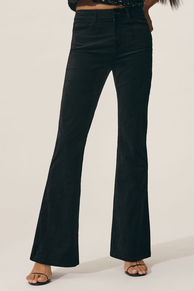PAIGE Laurel Canyon Velvet 32" High-Rise Flare Jeans #1