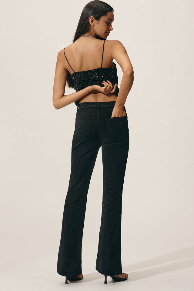 PAIGE Laurel Canyon Velvet 32" High-Rise Flare Jeans #2