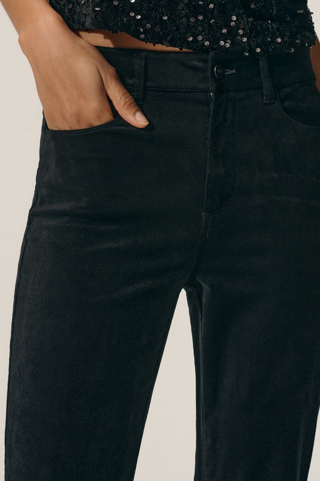 PAIGE Laurel Canyon Velvet 32" High-Rise Flare Jeans #3