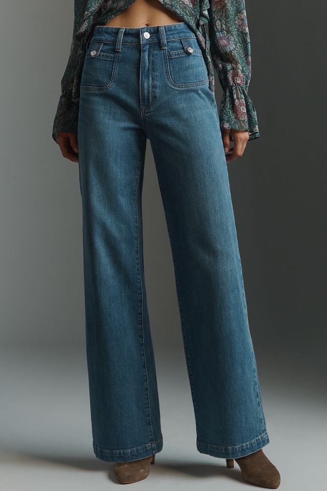 PAIGE Anessa High-Rise Wide-Leg Jeans #1