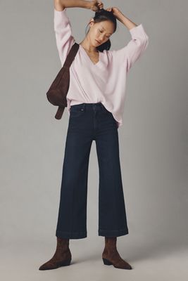 PAIGE Anessa High-Rise Crop Wide-Leg Jeans