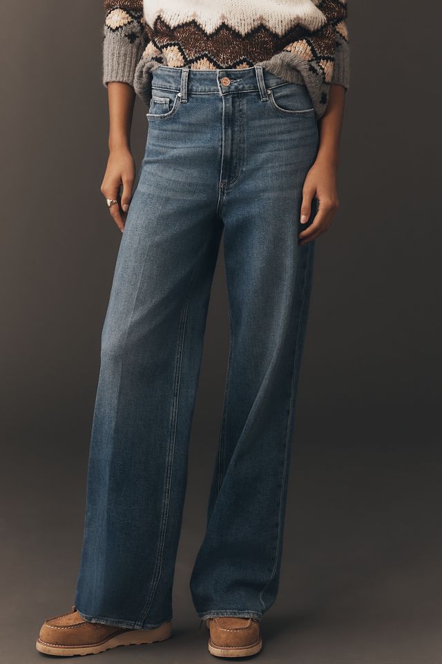 PAIGE Anessa 31 High-Rise Wide-Leg Jeans | Anthropologie
