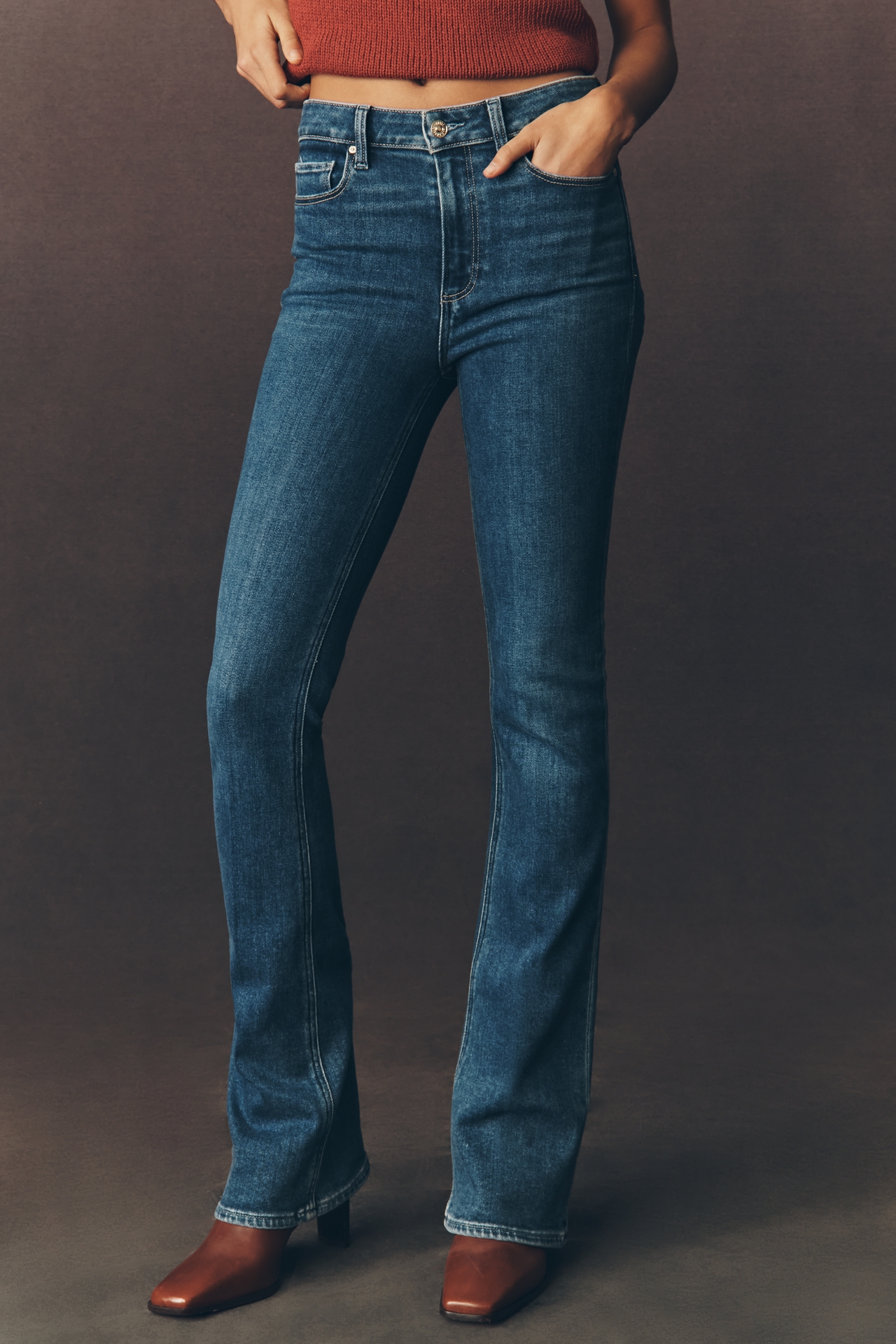 PAIGE Laurel Canyon High-Rise Bootleg Jeans
