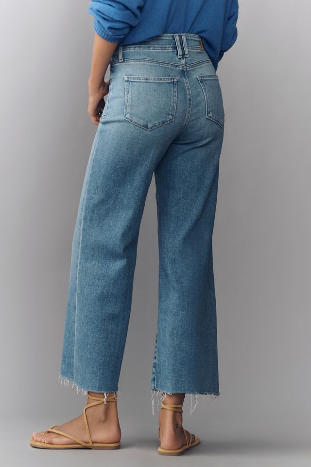PAIGE Anessa High-Rise Crop Wide-Leg Jeans #1