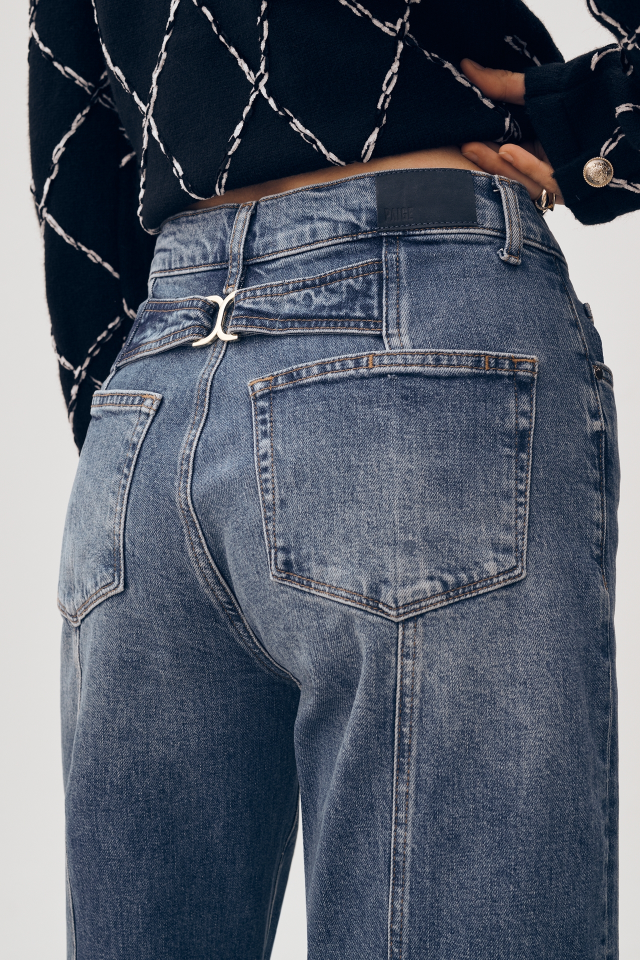 PAIGE Arellia High-Rise Tapered Jeans