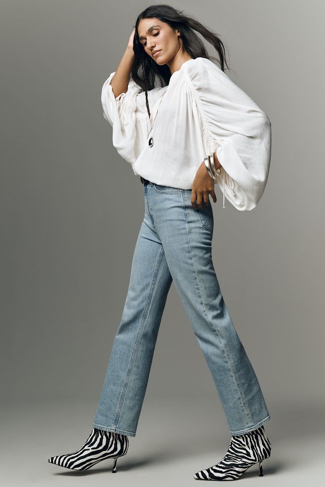 PAIGE Stevie High-Rise Straight-Leg Jeans #3